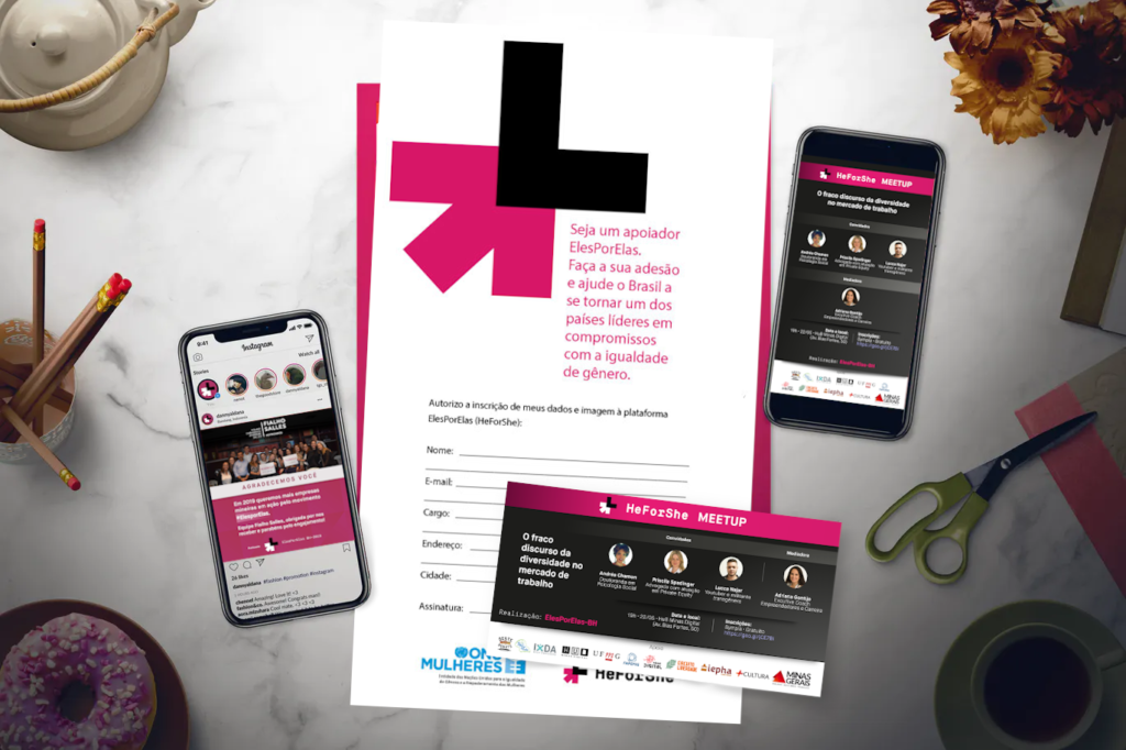 HeforShe BH - Redes Sociais e Cartazes